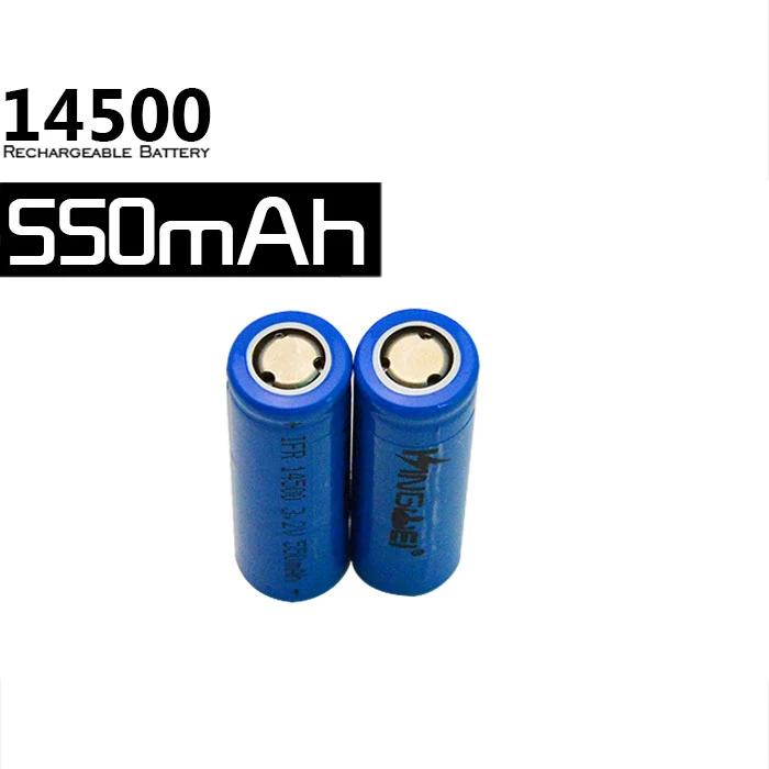 Kingwei 4 шт 3,2 v IFR 14500 AA Размер LiFePO4 батарея 550mah аккумуляторная батарея для фонарика камеры Солнечный СВЕТОДИОДНЫЙ светильник