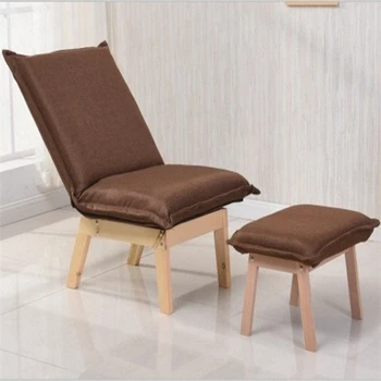 

Lazy Sofa Bedroom Living Room Tv Computer Chair Single Study Balcony Folding Lounge Chair Casual Tea Stool
