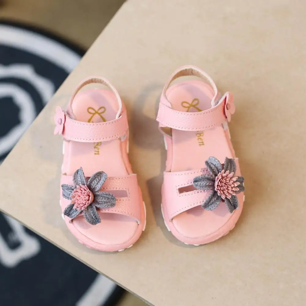 Toddler Kids Girls Children Baby Sandals Floral Princess Sandals Beach Shoes