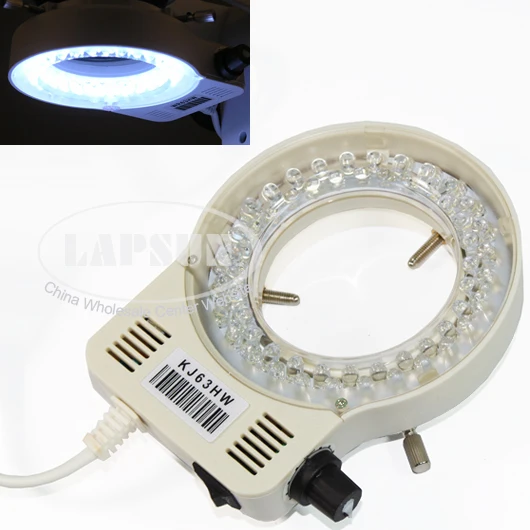 

56 LED Ring Light Illuminator Adjustable Lamp For Industry Stereo Microscope Digital Camera Magnifier KJ63HW UK/US/EU Plug