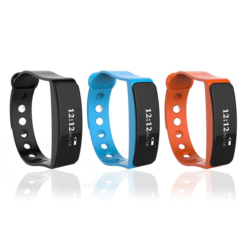 FORCA V5S Bluetooth Fitness Smart Bracelet Band OLED Display Pedometer Tracker Calories Counter Call Reminder Watch | Электроника