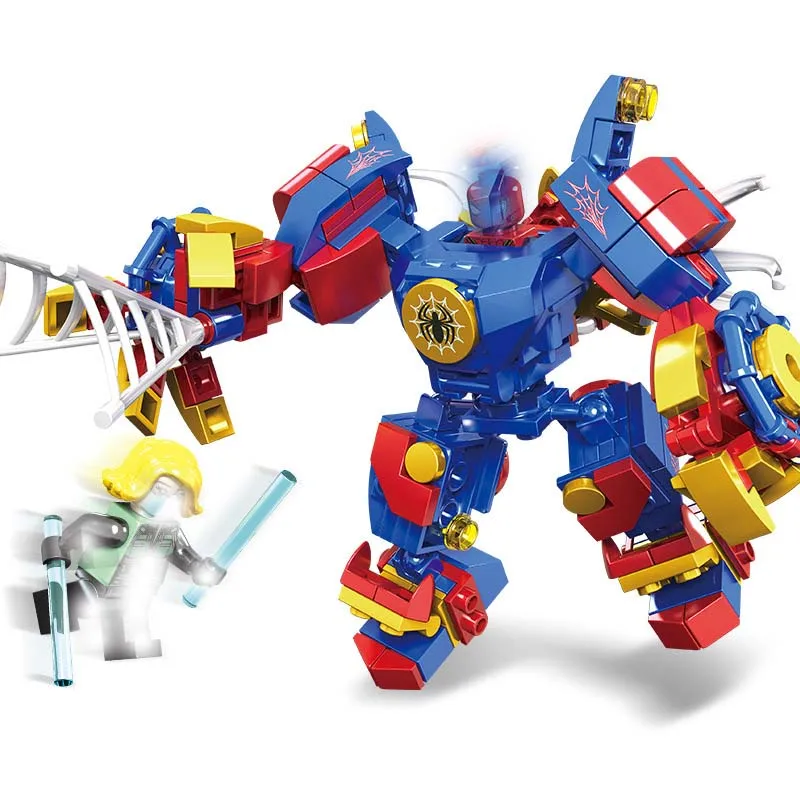 Super Hero Figures Legoings Avengers Captain Marvel Ant Man Wasp Spiderman Black Panther Building Blocks Toys For Children