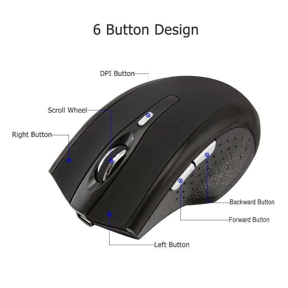 Беспроводная Bluetooth мышь CHUYI перезаряжаемая эргономичная Бесшумная 1600DPI