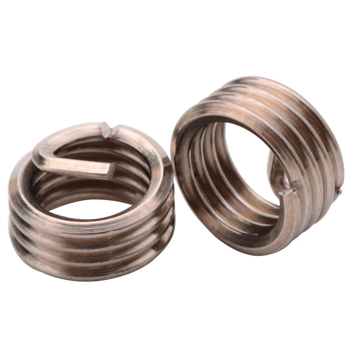 50pcs M6x1.0x1D Wire Thread Insert Wire Screw Sleeve Screw Bushing Helical Wire Thread Repair Tools Fastener Hardware