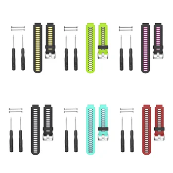 

Replacement Silicone Watch Band Outdoor Sport Watchstrap for Garmin Forerunner 735XT/220/230/235/620/630 UY8