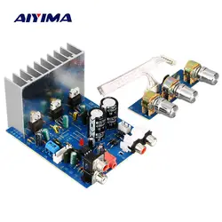 Aiyima TDA2030 сабвуферный Усилитель 15 Вт * 2 + Вт 30 Вт 2,1 канальный усилитель аудио доска Бас выход для сабвуфера динамик DIY