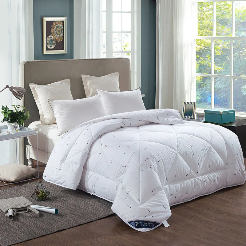 

twin cotton quilted quilt 220x240cm king size winter quilt adult bedding one piece free shipping