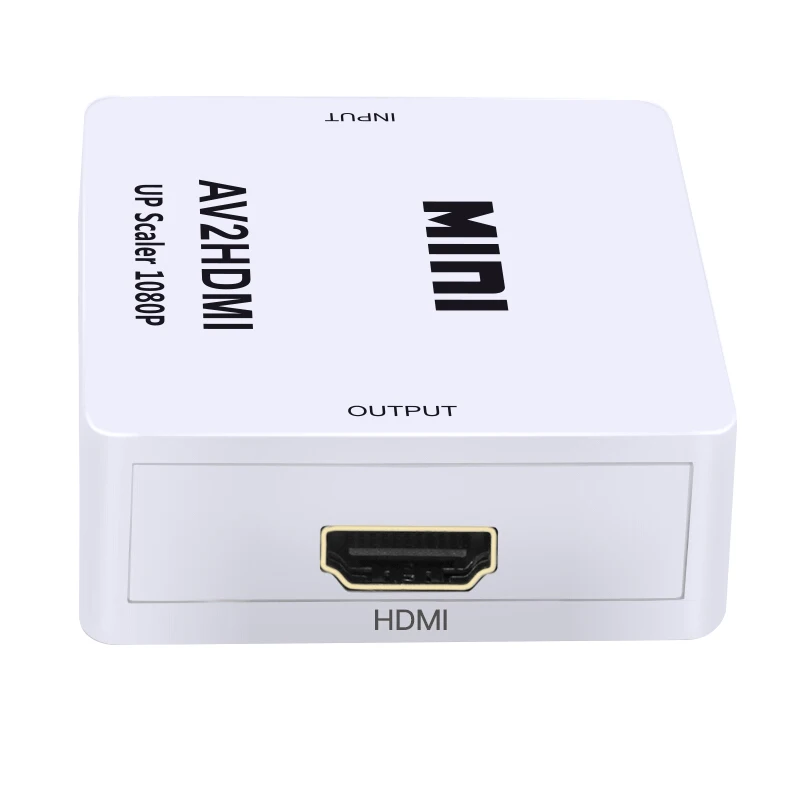 Мини AV в HDMI видео конвертер коробка AV2HDMI RCA AV HDMI CVBS в HDMI адаптер для HD tv PS3 PS4 PC DVD Xbox проектор