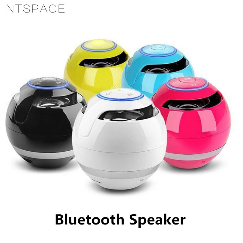 

NTSPACE Mini Wireless Bluetooth Speaker LED Portable Music MP3 Play Loudspeakers Hand-free call For iPhone XS 8 Support TF USB