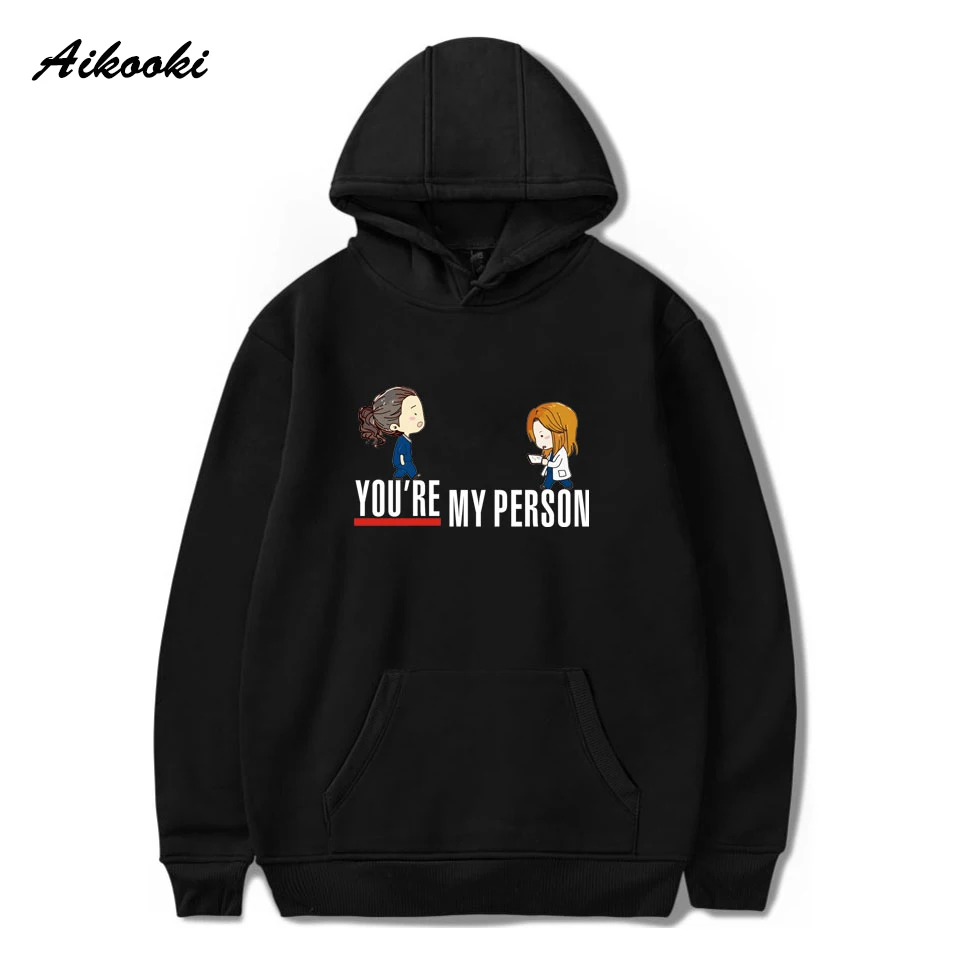 Aikooki You Are My Person толстовки толстовка для мальчиков/девочек Crewneck пуловеры толстовки с капюшоном для мужчин/для женщин весна/осень