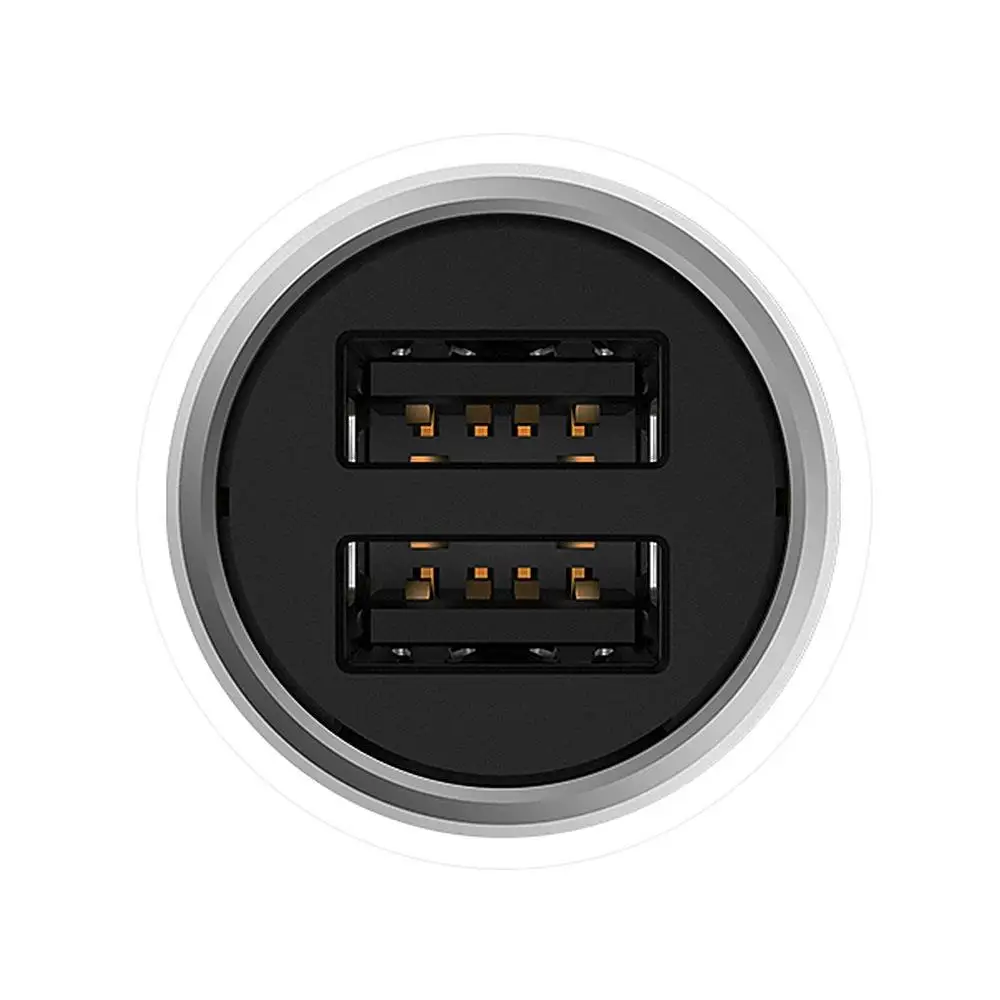 Xiaomi автомобильный Зарядное устройство быстрой зарядки QC3.0 5 V/3A Dual USB Quick Зарядное устройство 9 V/2A 12 V/1.5A для iPhone samsung для смартфона или планшета