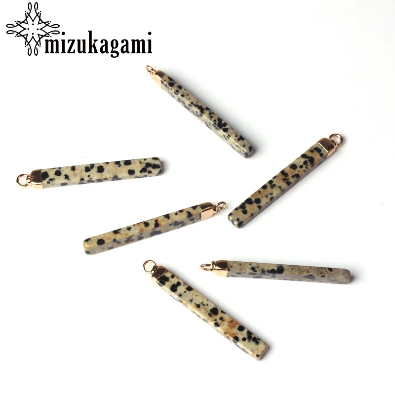 40*5 мм 2 шт./лот подвески из природного камня кулон медные украшения ...