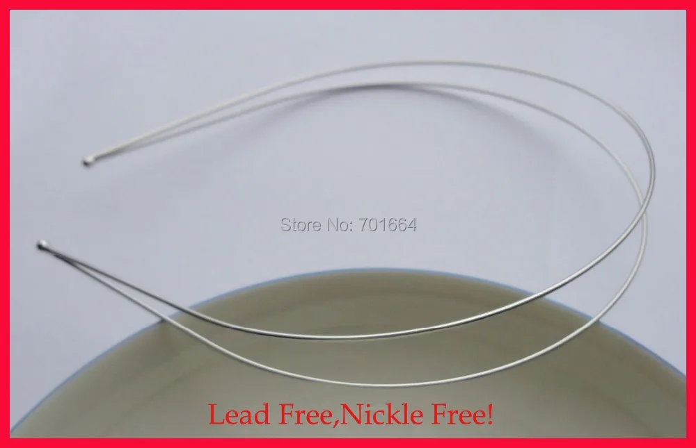 5PCS Golden Plain Double Layers double Wires metal Hair Headbands hairbands