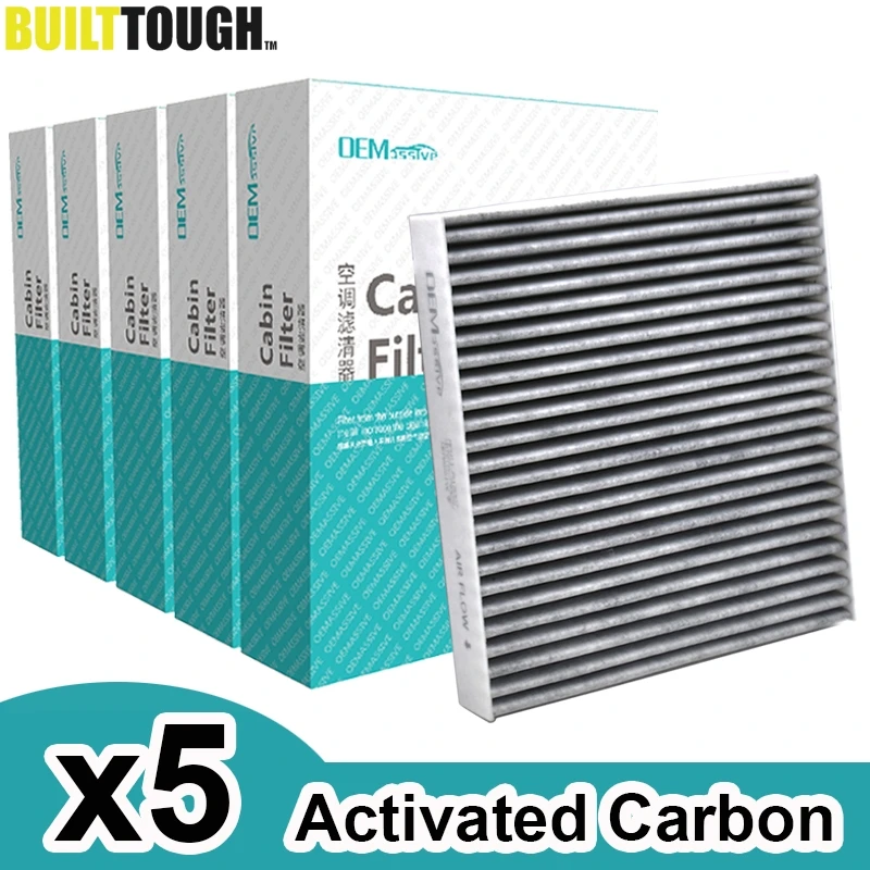 

5x Car Pollen Cabin Filter Activated Carbon For Nissan Murano Z50 Teana J31 X-trail T30 Peugeot 4008 Mitsubishi Lancer Outlander