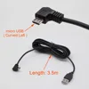 XCGaoon Car Charging Curved micro USB Cable for Car DVR Camera Video Recorder / GPS / PAD / Mobile, Cable lengh 3.5m ( 11.48ft ) ► Photo 3/6