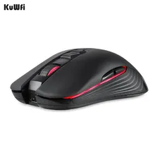 KuWfi беспроводная мышь перезаряжаемая беспроводная мышь Бесшумная игровая мышь s для видеоигр ноутбука