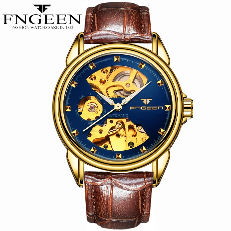 

Relogios Masculino Luxury Brand FNGEEN Automatic Watches Men Casual Gold Watch Mechanical