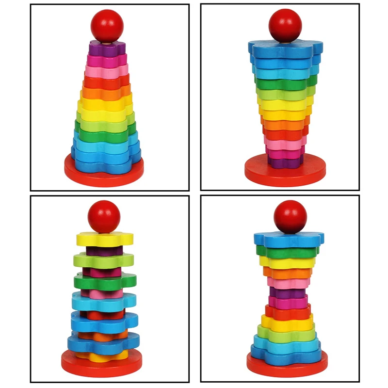 Materiales Montessori matemáticas Arco Iris Torre DIY niños Aprendizaje de madera educativos juego educación temprana rompecabezas matemáticas navidad regalo Juguetes Materiales Montessori matemáticas Arco Iris Torre DIY niños Aprendizaje de madera educativos juego educación temprana rompecabezas matemáticas navidad regalo Juguetes