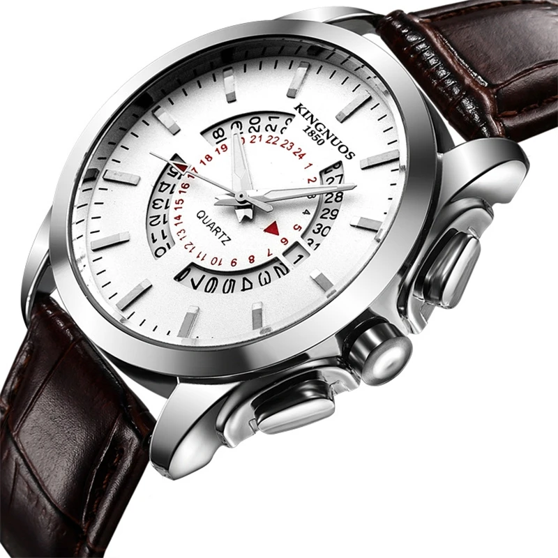 

Relogio Masculino Men Watches Top Brand Luxury Fashion Casual Business Leather Quartz Watch Male Clocks Wristwatch Drop Shipping