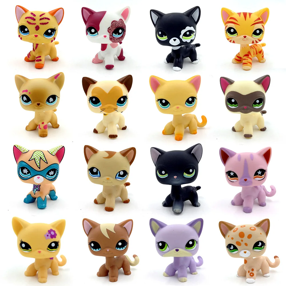 Мини Pet Shop PS Коллекция игрушек короткие волосы кошка оригинальные настоящие
