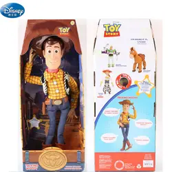 43 см disney Toy Story 3 Talking Woody фигурки Куклы говорить английский весело тянуть Куклы Дети Рождественский подарок