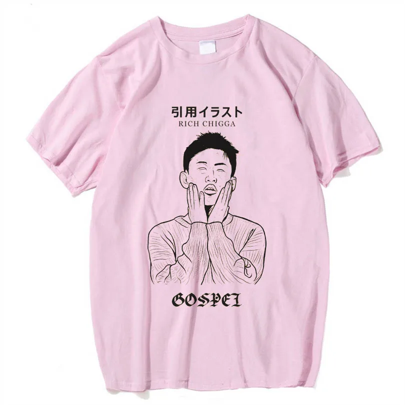 

Rich Chigga T Shirt Men'S Indonesian Rapper Brian Imanuel Dat $ Tick Tees Short Sleeve Garment Tees Clothing Plus Size 3Xl