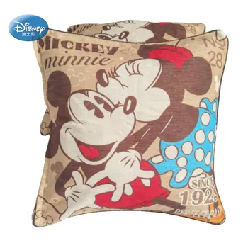 

Disney Brown Mickey Mouse Alien Cushion Cover 1pcs Pillow Shams Cover Filling Washable Pillowcases 43x43cm for Children