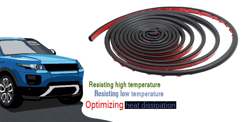 Cawanerl плоский D Автомобильный багажник уплотнительная полоса уплотнитель звукоизоляция против пыли Автомобильная резиновая уплотнительная полоса окантовка отделка