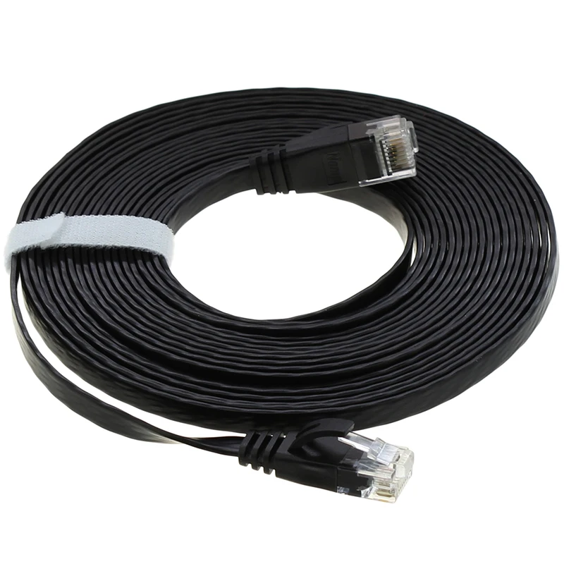 Высокоскоростной Сетевой Кабель CAT 6 плоский UTP 8pin полностью медный Ethernet RJ45 патч