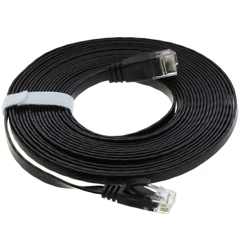 

High Speed CAT 6 Flat UTP 8pin full copper Ethernet Network Cable RJ45 Patch LAN Cord 1/2/3/5/10/15/20m for PC Laptop Router
