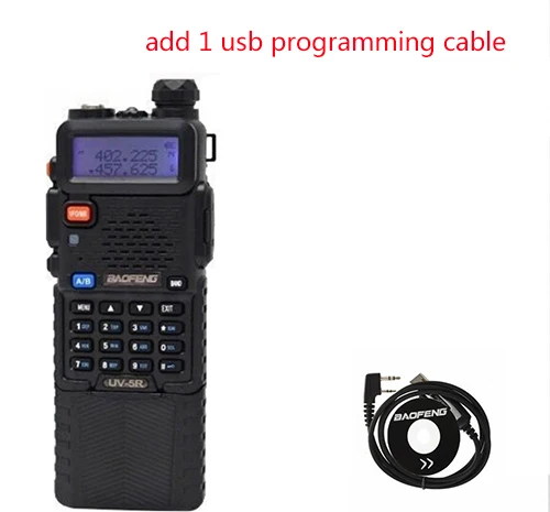 Ham радио hf трансивер BAOFENG UV-5R 3800mAh 136-174/400-520 Mhz двухдиапазонный двухсторонний радио CB walkie talkie Бесплатные гарнитуры - Цвет: add 1 usb cd cable