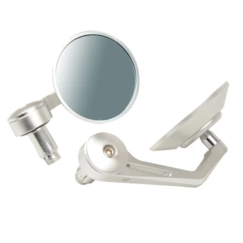 

Universal moto accessory Motorcycle BarEnd Rearview Mirrors 7/8" For BMW DUcati Aprilia Victory Triumph Daytona 675 Cafe Racer
