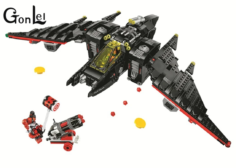 

10739 Batman Movie The Batwing Building Blocks Kids Educational Bricks Toys Christmas Gift For Children Compatible With 70916