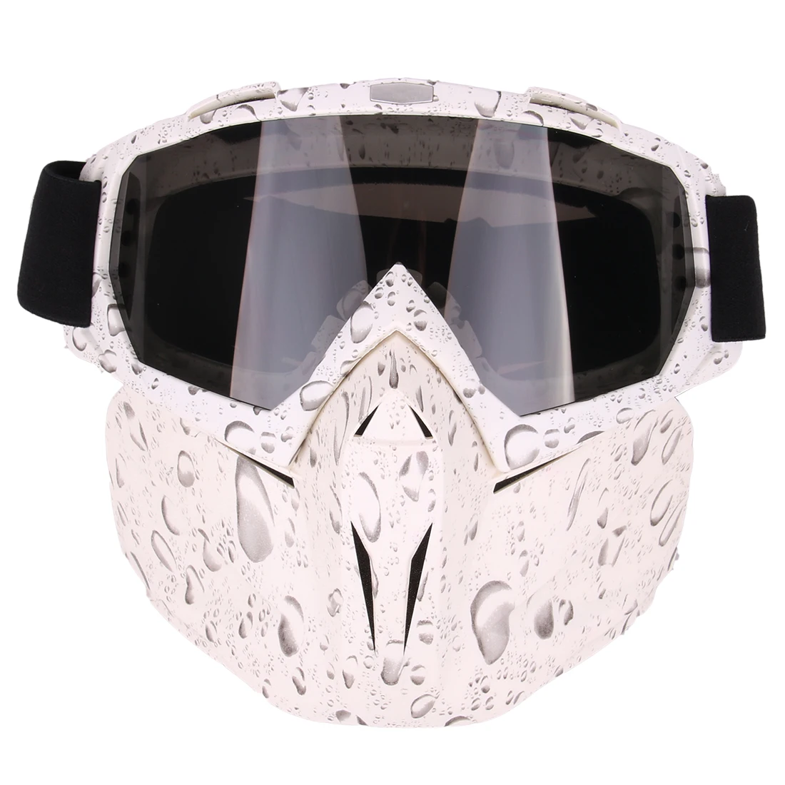 

Practical Simple Style Tactical Mask Soft Bullet Dart Protective Mirror Face Mask for Nerf - Pearl White