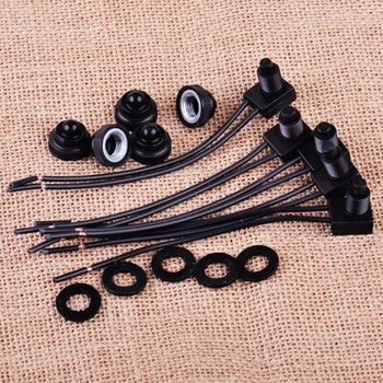 

CITALL 5PCS Motorcycle Car ATV Waterproof Push Button On / Off Switch Boot with 4" Lead Wire Single pole switch