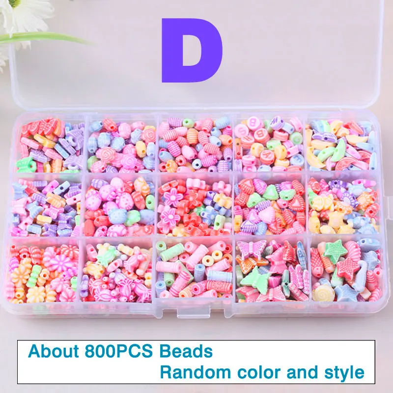 Подарочные игрушки красочные бусины Хама DIY красивый набор Обучающие 3D игрушки-головоломки Детская мода для девочек - Цвет: About 800PCS Beads