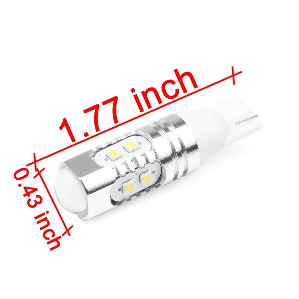 Par Super Lampada Branca Pingo T10 W5w 10 Led Samsung 2323 чип Can Bus 700lm|pingo t10|t10 w5ww5w can |