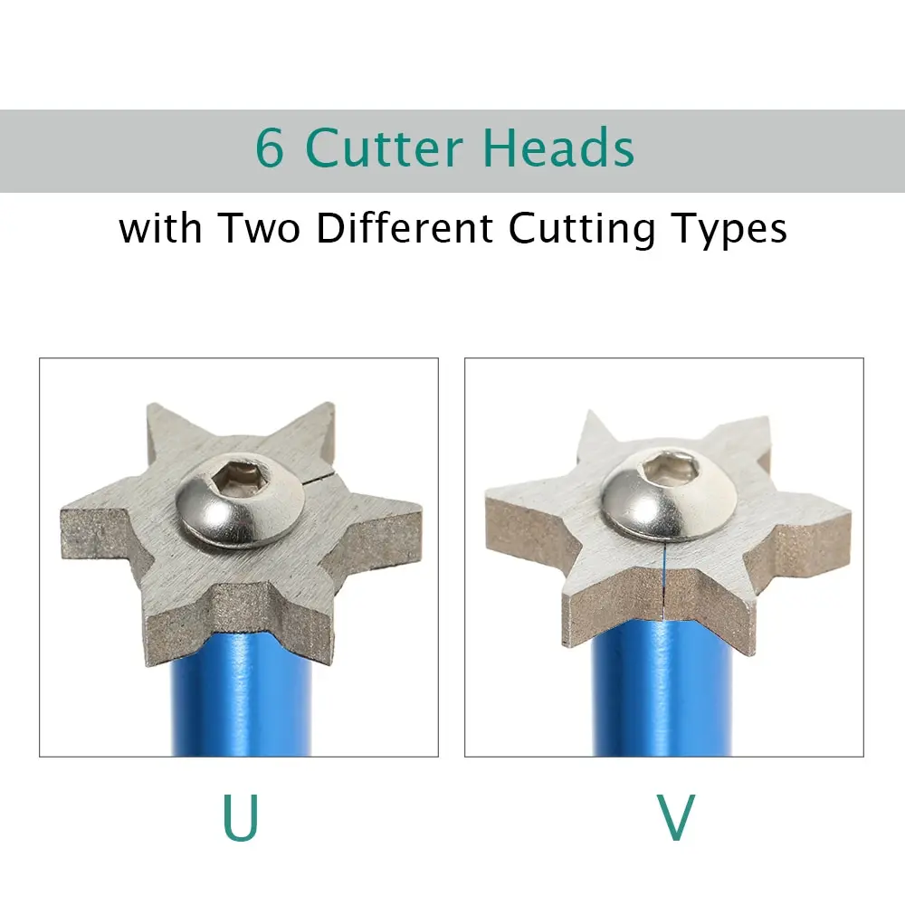V U Blade Cutters Head Golf Club Sharpener Groove Wedge Cleaner Regrooving Tool Cleaning Tool Golf Accessories Iron Grooves