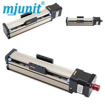 

Mjunit Linear precision guide rail slide rail MJ42 screw single line rail slide table module 42 motor working table 100mm stroke