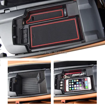 

tommia 1pcs Central Armrest Storage Box For BMW 5 Series 2018 Container Holder Tray Accessories Car Styling