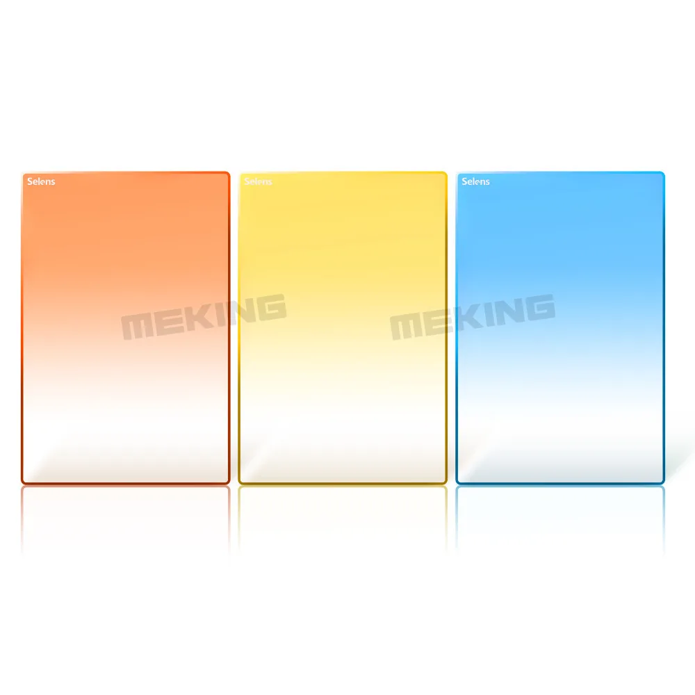 Selens Pro 100X150mm 3in1 kit square Soft yellow/sunset red/sky blue color variable ND Filter for Canon Nikon DSLR | Электроника