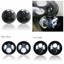 7-дюймовый LED дальнего света светодиодные вождения головного света " Замена Комплект с h/l луч светодиодные фары для Jeep Wrangler внедорожник Грузовик 4WD