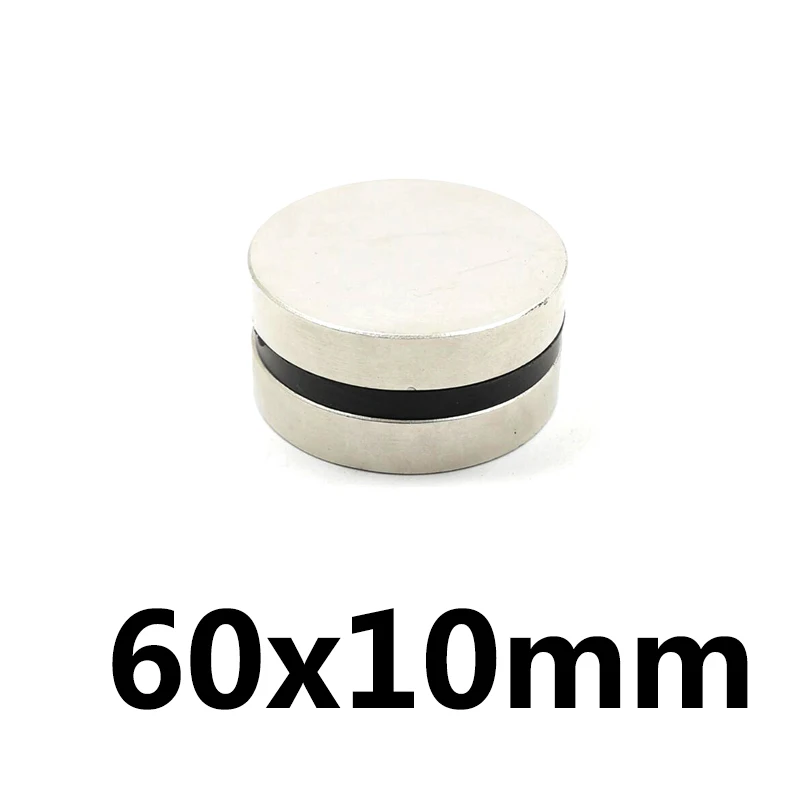 

1Pcs 60x10mm N35 Neodymium Magnet Disc Permanent NdFeB Small Round Super Powerful Magnetic Magnets Craft 60mm x 10mm