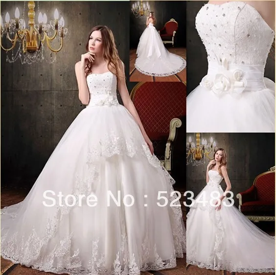 beautiful white ball gowns