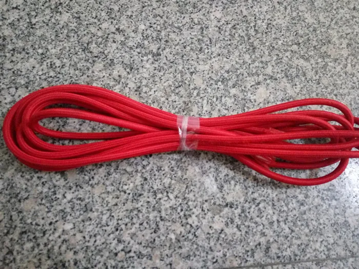 20 м/лот) витой Электрический провод винтажный тканевый медный проводник Электрический провод(2*0,75 мм) Edison лампочка лампы кабель