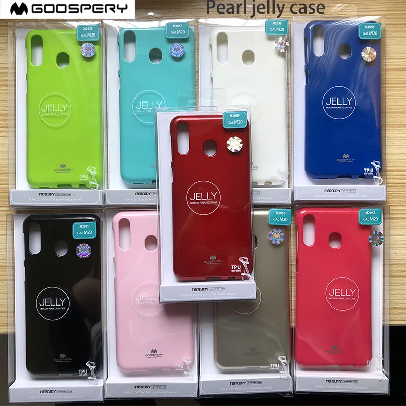 

For Samsung Galaxy A10 A20 A30 A40 A50 A70 A80 M10 M20 Mercury Goospery Colorful Pearl Slim Jelly TPU Cover Bumper Phone Case