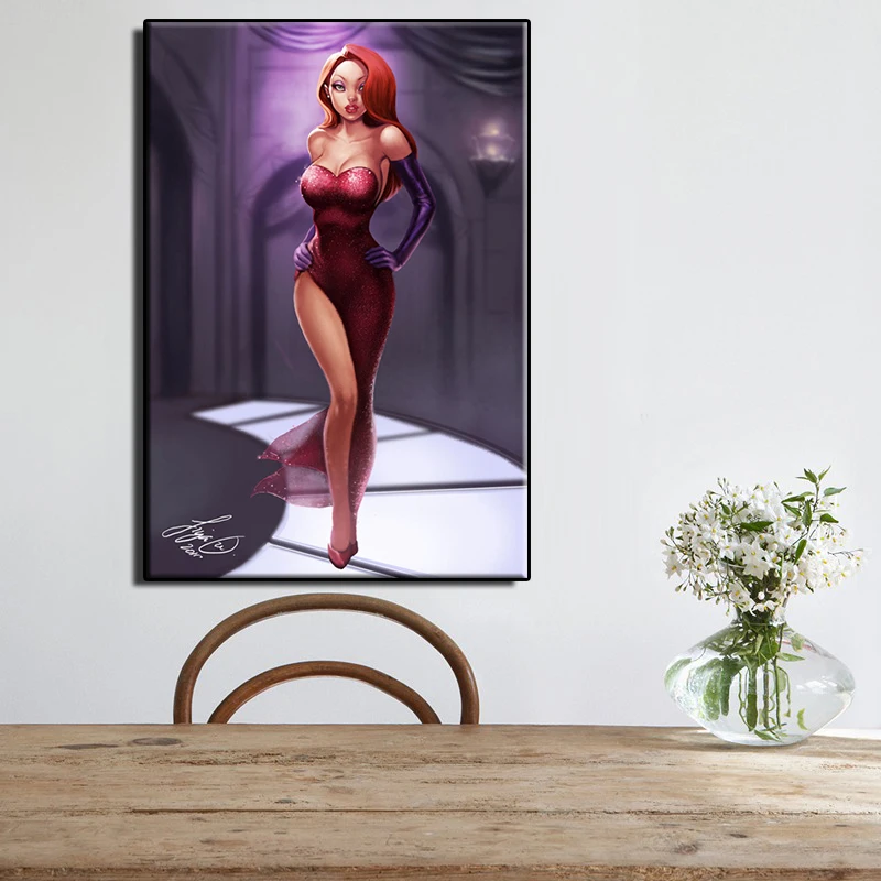 Classic-cartoon-character-Jessica-rabbit-Modern-pop-elements-wall-HD ...