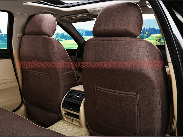 Autodecorun 17 шт./компл. льна сиденья для Audi A7 Интимные аксессуары автомобиля Чехлы для сидений мотоциклов custom fit сиденье Подушки Pad поддерживает