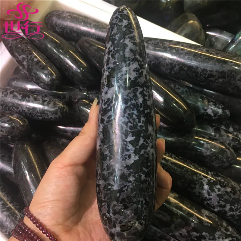 

black quartz crystal beauty massage stick quartz wand