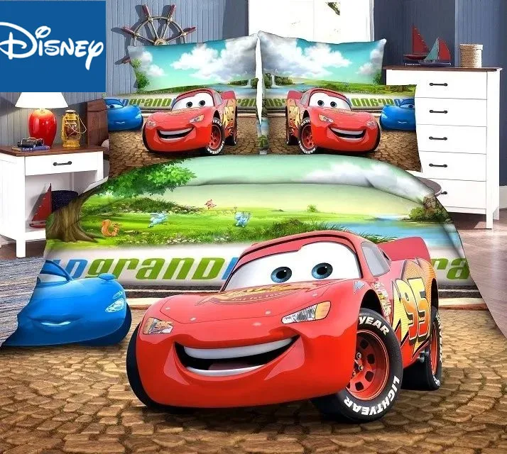 Комплект постельного белья McQueen с автомобильным двойным размером пододеяльники